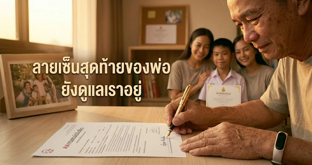 ลายเซ็นสุดท้ายของพ่อ บทเรียนจากชีวิตจริงถึงความสำคัญของประกันชีวิต