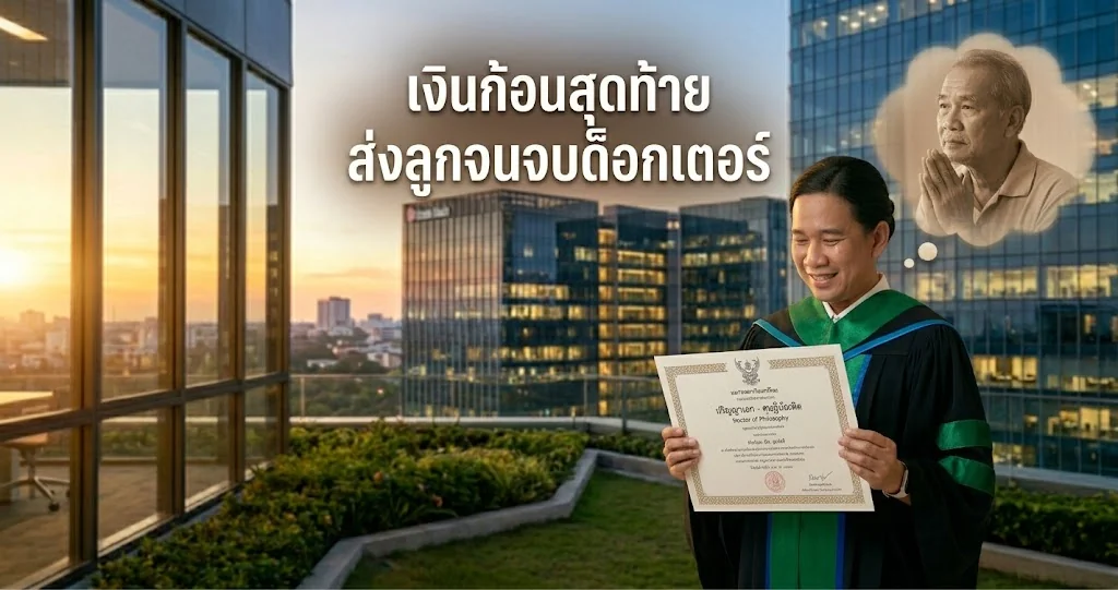 เงินก้อนสุดท้ายไปกับทุนการศึกษาลูก วางแผนเก็บเงินด้วยประกันชีวิต