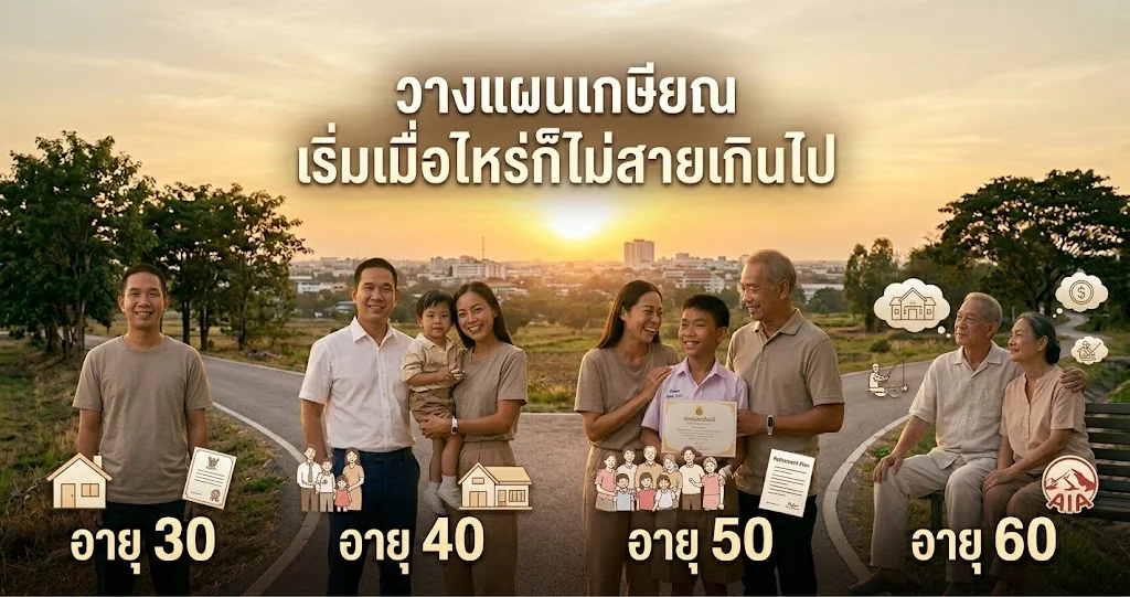 วางแผนเกษียณควรเริ่มตอนไหน ยิ่งเร็วยิ่งได้เปรียบ สูตรคำนวณเงินเกษียณ